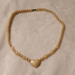 Cream Beaded Necklace